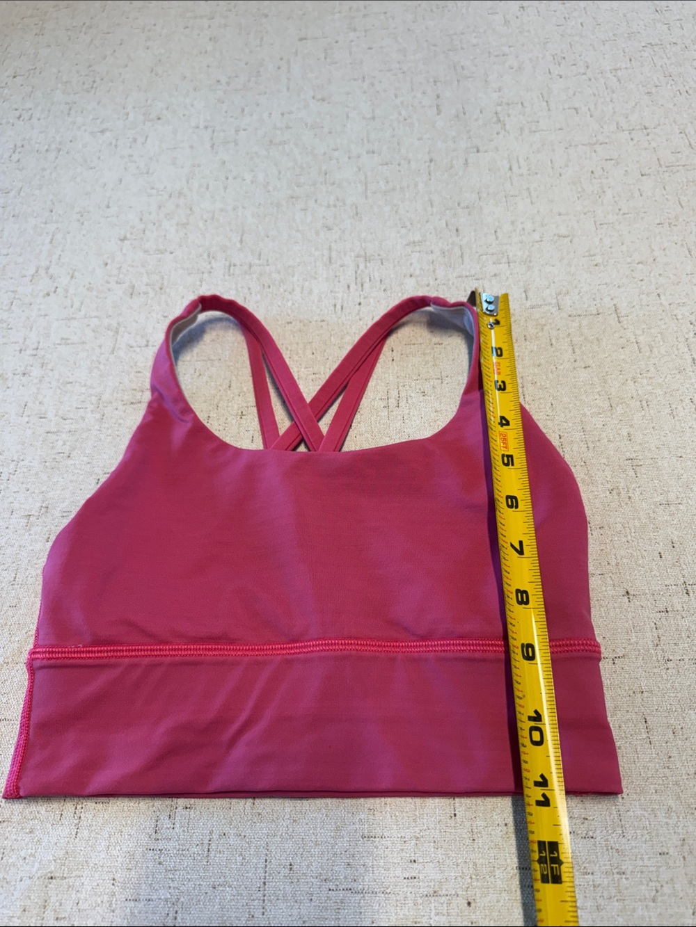 Lululemon Bundle Pink and Multi Floral Crossback Sport Bra Tops Size 2 N0741 - Picture 6 of 8